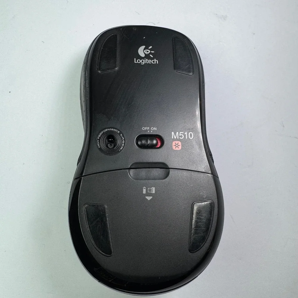 Logitech M510 Wireless Laser Mouse High‎ Performance Dark Gray NO Receiver / US